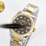 Rolex DateJust 31 278273 ARF 1:1 Best Edition 904L Steel Brown Diamonds Dial on SS/YG Oyster Bracelet ETA 2688