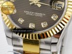 Rolex DateJust 31 278273 ARF 1:1 Best Edition 904L Steel Brown Diamonds Dial on SS/YG Oyster Bracelet ETA 2688 - Görsel 12