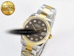 Rolex DateJust 31 278273 ARF 1:1 Best Edition 904L Steel Brown Diamonds Dial on SS/YG Oyster Bracelet ETA 2688 - Görsel 2