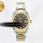 Rolex Datejust 31 278273 ARF Kahve Pırlantalı 2688 11 Eta Saat - Görsel 3 - 1:1 Süper Klon Saat