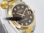 Rolex DateJust 31 278273 ARF 1:1 Best Edition 904L Steel Brown Diamonds Dial on SS/YG Oyster Bracelet ETA 2688 - Görsel 5