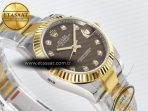 Rolex DateJust 31 278273 ARF 1:1 Best Edition 904L Steel Brown Diamonds Dial on SS/YG Oyster Bracelet ETA 2688 - Görsel 7