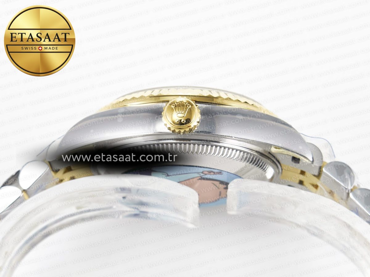 Rolex DateJust 31 278273 ARF 1:1 Best Edition 904L Steel Gray Diamonds Dial on SS/YG Jubilee Bracelet ETA 2688 - Görsel 15