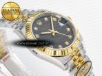 Rolex DateJust 31 278273 ARF 1:1 Best Edition 904L Steel Gray Diamonds Dial on SS/YG Jubilee Bracelet ETA 2688 - Görsel 7
