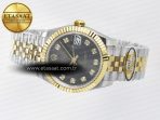 Rolex DateJust 31 278273 ARF 1:1 Best Edition 904L Steel Gray Diamonds Dial on SS/YG Jubilee Bracelet ETA 2688 - Görsel 9