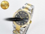 Rolex DateJust 31 278273 ARF 1:1 Best Edition 904L Steel Gray Diamonds Dial on SS/YG Oyster Bracelet ETA 2688