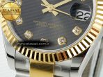 Rolex DateJust 31 278273 ARF 1:1 Best Edition 904L Steel Gray Diamonds Dial on SS/YG Oyster Bracelet ETA 2688 - Görsel 12