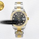 Rolex Datejust 31 278273 ARF Gri Pırlantalı Kadran 2688 11 Eta Saat - Görsel 3 - 1:1 Süper Klon Saat
