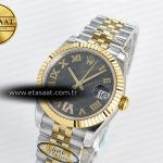 Rolex DateJust 31 278273 ARF 1:1 Best Edition 904L Steel Gray Roman Diamonds Dial on SS/YG Jubilee Bracelet ETA 2688