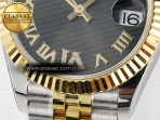 Rolex DateJust 31 278273 ARF 1:1 Best Edition 904L Steel Gray Roman Diamonds Dial on SS/YG Jubilee Bracelet ETA 2688 - Görsel 12