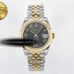 Rolex Datejust 31 278273 ARF Gri Roma Pırlanta Jubilee 2688 Eta Saat - Görsel 3 - 1:1 Süper Klon Saat