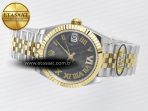 Rolex DateJust 31 278273 ARF 1:1 Best Edition 904L Steel Gray Roman Diamonds Dial on SS/YG Jubilee Bracelet ETA 2688 - Görsel 9