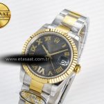 Rolex DateJust 31 278273 ARF 1:1 Best Edition 904L Steel Gray Roman Diamonds Dial on SS/YG Oyster Bracelet ETA 2688