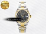 Rolex DateJust 31 278273 ARF 1:1 Best Edition 904L Steel Gray Roman Diamonds Dial on SS/YG Oyster Bracelet ETA 2688 - Görsel 3