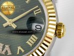 Rolex DateJust 31 278273 ARF 1:1 Best Edition 904L Steel Green Roman Diamonds Dial on SS/YG Jubilee Bracelet ETA 2688 - Görsel 11