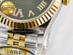 Rolex DateJust 31 278273 ARF 1:1 Best Edition 904L Steel Green Roman Diamonds Dial on SS/YG Jubilee Bracelet ETA 2688 - Görsel 13