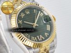 Rolex DateJust 31 278273 ARF 1:1 Best Edition 904L Steel Green Roman Diamonds Dial on SS/YG Jubilee Bracelet ETA 2688 - Görsel 5