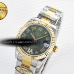 Rolex DateJust 31 278273 ARF 1:1 Best Edition 904L Steel Green Roman Diamonds Dial on SS/YG Oyster Bracelet ETA 2688