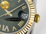 Rolex DateJust 31 278273 ARF 1:1 Best Edition 904L Steel Green Roman Diamonds Dial on SS/YG Oyster Bracelet ETA 2688 - Görsel 11