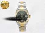Rolex DateJust 31 278273 ARF 1:1 Best Edition 904L Steel Green Roman Diamonds Dial on SS/YG Oyster Bracelet ETA 2688 - Görsel 3