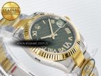 Rolex DateJust 31 278273 ARF 1:1 Best Edition 904L Steel Green Roman Diamonds Dial on SS/YG Oyster Bracelet ETA 2688 - Görsel 7