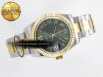 Rolex DateJust 31 278273 ARF 1:1 Best Edition 904L Steel Green Roman Diamonds Dial on SS/YG Oyster Bracelet ETA 2688 - Görsel 8