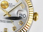 Rolex DateJust 31 278273 ARF 1:1 Best Edition 904L Steel Silver Diamonds Dial on SS/YG Jubilee Bracelet ETA 2688 - Görsel 11