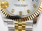 Rolex DateJust 31 278273 ARF 1:1 Best Edition 904L Steel Silver Diamonds Dial on SS/YG Jubilee Bracelet ETA 2688 - Görsel 12