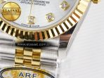 Rolex DateJust 31 278273 ARF 1:1 Best Edition 904L Steel Silver Diamonds Dial on SS/YG Jubilee Bracelet ETA 2688 - Görsel 13