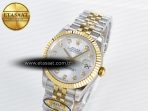 Rolex DateJust 31 278273 ARF 1:1 Best Edition 904L Steel Silver Diamonds Dial on SS/YG Jubilee Bracelet ETA 2688 - Görsel 2