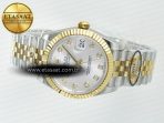 Rolex DateJust 31 278273 ARF 1:1 Best Edition 904L Steel Silver Diamonds Dial on SS/YG Jubilee Bracelet ETA 2688 - Görsel 9