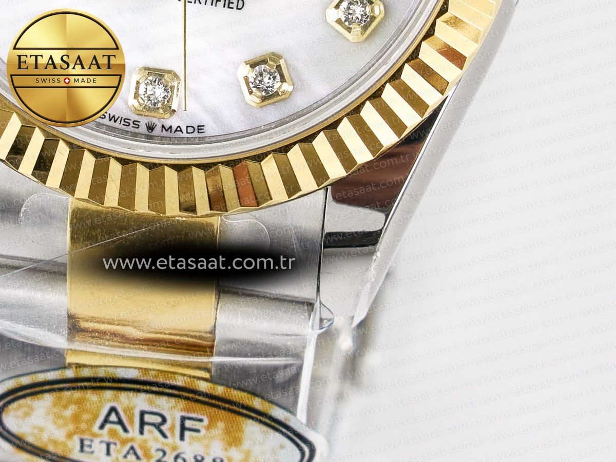 Rolex DateJust 31 278273 ARF 1:1 Best Edition 904L Steel White MOP Dial on SS/YG Oyster Bracelet ETA 2688 - Görsel 13