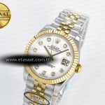 Rolex DateJust 31 278273 ARF 1:1 Best Edition 904L Steel White MOP Diamonds Dial on SS/YG Jubilee Bracelet ETA 2688
