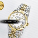 Rolex DateJust 31 278273 ARF 1:1 Best Edition 904L Steel White Roman Dial on SS/YG Jubilee Bracelet ETA 2688