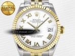 Rolex DateJust 31 278273 ARF 1:1 Best Edition 904L Steel White Roman Dial on SS/YG Jubilee Bracelet ETA 2688 - Görsel 4