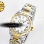 Rolex DateJust 31 278273 ARF 1:1 Best Edition 904L Steel White Roman Dial on SS/YG Oyster Bracelet ETA 2688