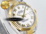 Rolex DateJust 31 278273 ARF 1:1 Best Edition 904L Steel White Roman Dial on SS/YG Oyster Bracelet ETA 2688 - Görsel 5