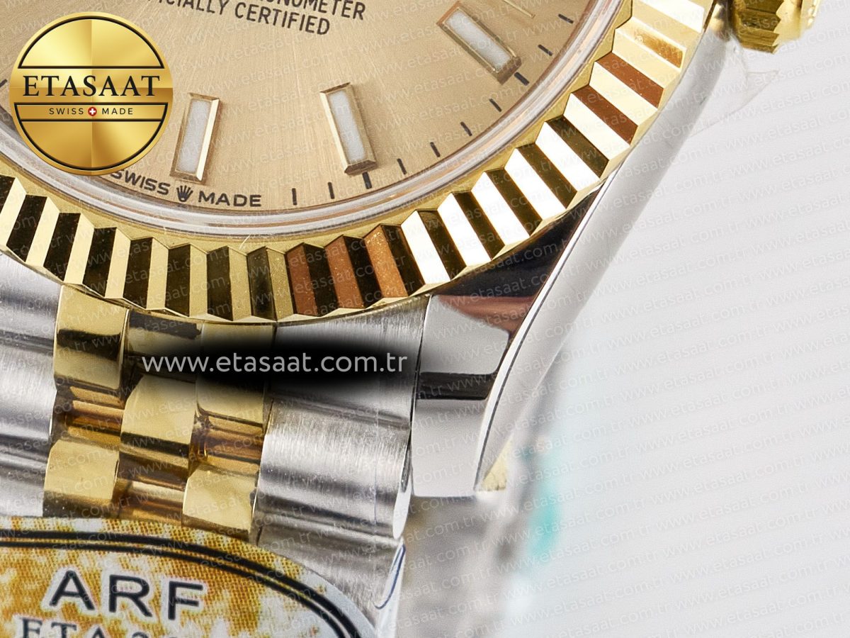 Rolex DateJust 31 278273 ARF 1:1 Best Edition 904L Steel YG Dial Stick Marker on SS/YG Jubilee Bracelet ETA 2688 - Görsel 13