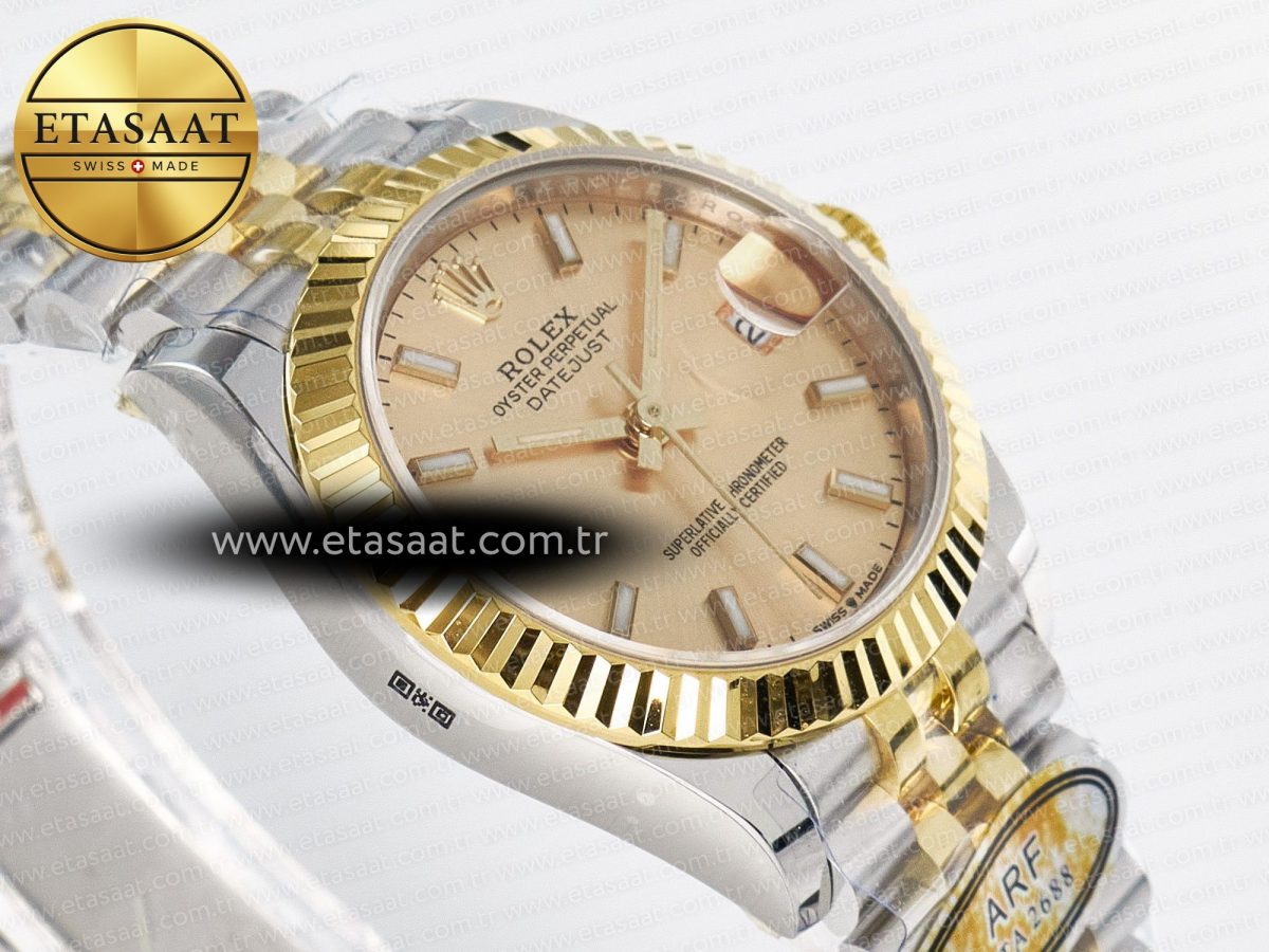 Rolex DateJust 31 278273 ARF 1:1 Best Edition 904L Steel YG Dial Stick Marker on SS/YG Jubilee Bracelet ETA 2688 - Görsel 7