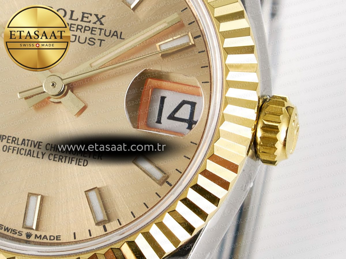 Rolex DateJust 31 278273 ARF 1:1 Best Edition 904L Steel YG Dial Stick Marker on SS/YG Oyster Bracelet ETA 2688 - Görsel 11