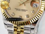 Rolex DateJust 31 278273 ARF 1:1 Best Edition 904L Steel YG Diamonds Dial on SS/YG Jubilee Bracelet ETA 2688 - Görsel 12