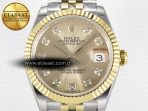Rolex DateJust 31 278273 ARF 1:1 Best Edition 904L Steel YG Diamonds Dial on SS/YG Jubilee Bracelet ETA 2688 - Görsel 4