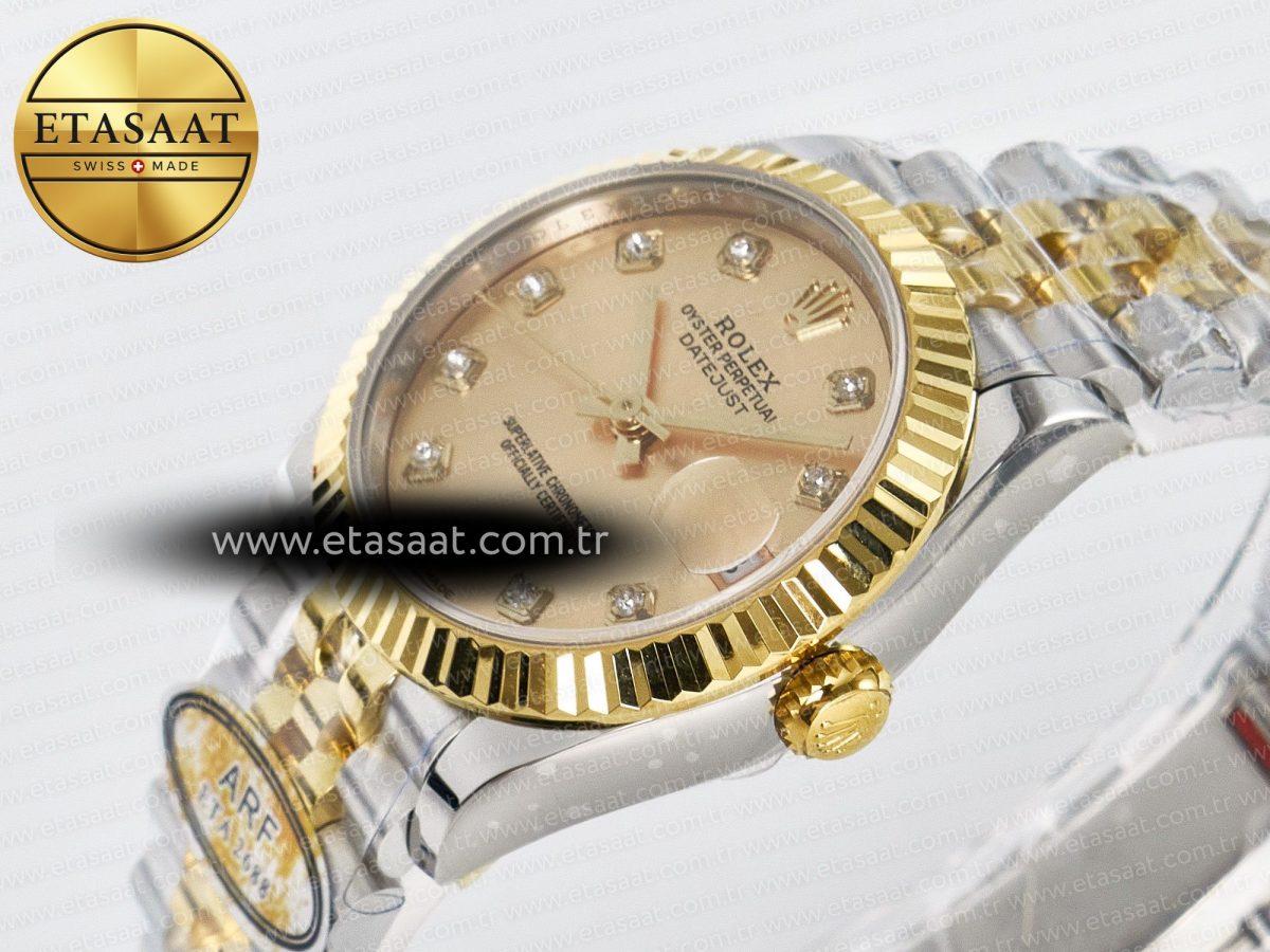 Rolex DateJust 31 278273 ARF 1:1 Best Edition 904L Steel YG Diamonds Dial on SS/YG Jubilee Bracelet ETA 2688 - Görsel 6