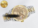 Rolex DateJust 31 278273 ARF 1:1 Best Edition 904L Steel YG Diamonds Dial on SS/YG Jubilee Bracelet ETA 2688 - Görsel 8