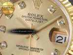 Rolex DateJust 31 278273 ARF 1:1 Best Edition 904L Steel YG Diamonds Dial on SS/YG Oyster Bracelet ETA 2688 - Görsel 10