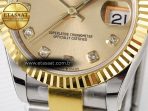 Rolex DateJust 31 278273 ARF 1:1 Best Edition 904L Steel YG Diamonds Dial on SS/YG Oyster Bracelet ETA 2688 - Görsel 12