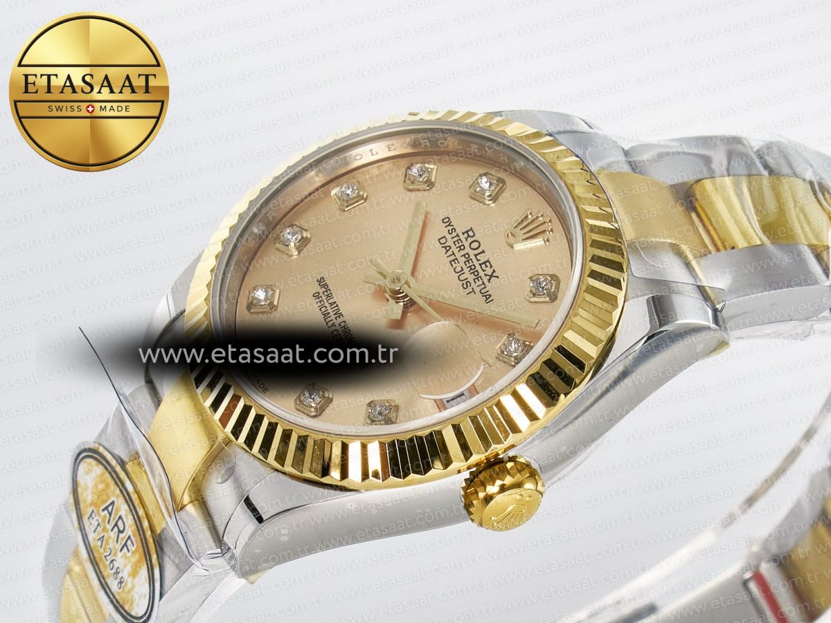 Rolex DateJust 31 278273 ARF 1:1 Best Edition 904L Steel YG Diamonds Dial on SS/YG Oyster Bracelet ETA 2688 - Görsel 6
