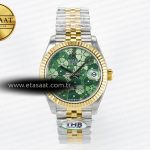 Rolex Datejust 278271 Yivli Yeşil Çiçekli Kadran Cal.2236 Eta Saat - Görsel 3 - 1:1 Süper Klon Saat