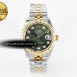 Rolex Datejust 278273 Yeşil Pırlantalı Kadran Cal.2236 Eta Saat - Görsel 3 - 1:1 Süper Klon Saat