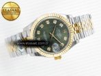 Rolex DateJust 278273 904L Steel Green Diamonds Dial on SS/YG Cal.2236 - Görsel 8